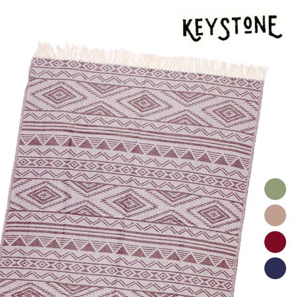 キーストーン【KEYSTONE】アップサイクル コットンスロー ナバホ ブランケット ひざ掛け ブランケット インテリア ソファカバー アウトドア おしゃれ
