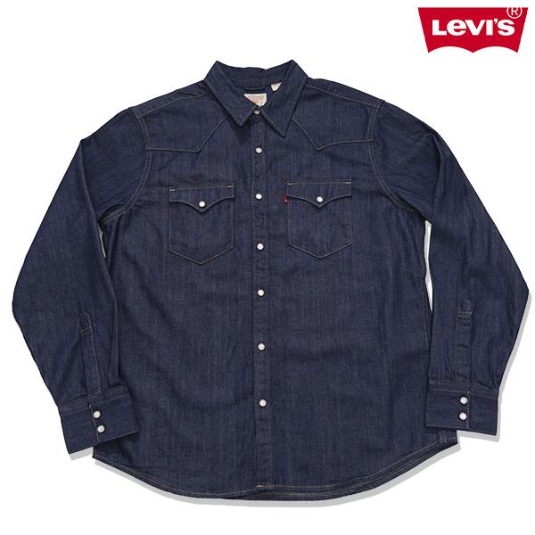 リーバイス【Levi's】BARSTOW ウエスタンシャツ シャツ 長袖 メンズ トップス デニム ウエスタンシャツ デニムシャツ 定番 レギュラーフィット インディゴ