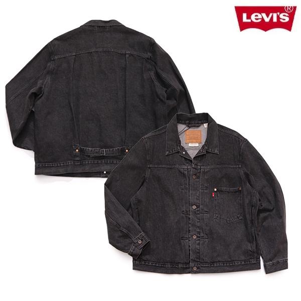 リーバイス 【levis】TYPE I トラッカージャケット ブラック STONEWASH ヴィンテージ デニムジャケット ストーンウォッシュ メンズ リラックスフィット 日本製