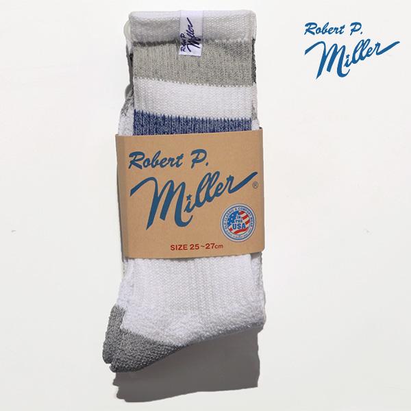 ロバート ピー ミラー【Robert P. Miller】343C 3P Crew length socks 25-27cm クルーレングス 靴下 ロングソックス メンズ【ネコポス発送】