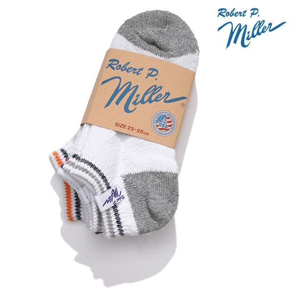 ロバート ピー ミラー【Robert P. Miller】344C 3P Ankle length socks 23-25cm 靴下 ソックス アンクルソックス レディース ロゴ 3足セット【ネコポス発送】