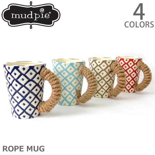 マッドパイ【Mud pie】ROPE HANDLE MUGS マグカップ 4355020 マグ  