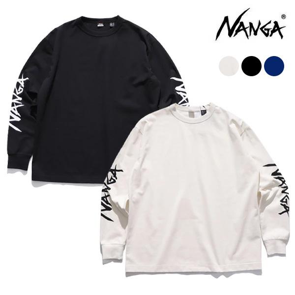 ナンガ【NANGA】ECO HYBRID SLV LOGO L/S TEE(UNISEX) エコハイブリッド スリーブ ロゴ ロングスリーブティー 長袖 ロンT トップス ユニセックス