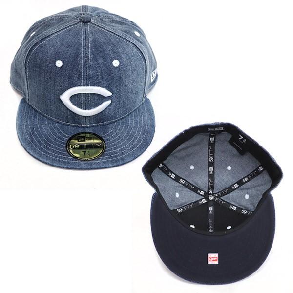 ニューエラ ｎｅｗ ｅｒａ 訳あり B品 不良品 最安値挑戦 59fifty Npb Cap 日本プロ野球 帽子 キャップ デニム 広島東洋カープ ウォッシュドデニム