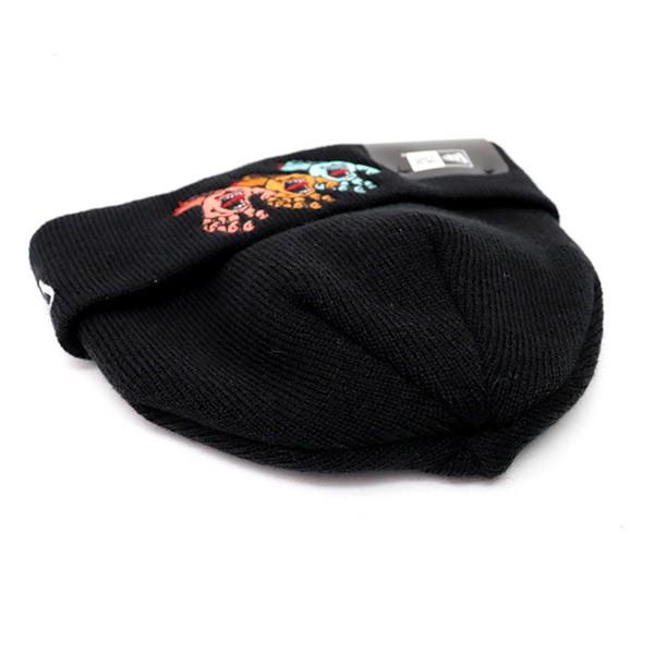 ニューエラ ｎｅｗ ｅｒａ カフニット ミッド Santa Cruz ニット ニット帽 日時指定 ビーニー サンタクルーズ 帽子 Black ブラック 浅め