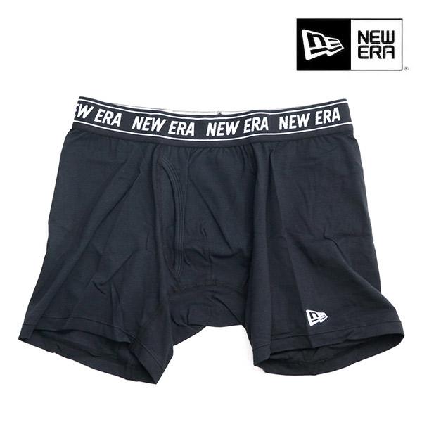 ニューエラ/NEW ERA BOXER BRIEF ボクサーパンツ ロング メンズ ロゴ パンツ アンダーウェア 下着 ブラック 定番 人気【ネコポス発送】