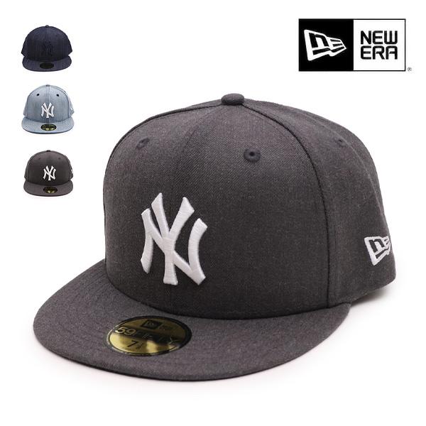 ニューエラ/NEW ERA 59FIFTY ニューヨーク・ヤンキース ウォッシュドデニム インディゴデニム ダークグレー キャップ 帽子 ロゴ メンズ レディース