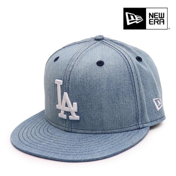 ニューエラ【ＮＥＷ ＥＲＡ】59FIFTY ロサンゼルス・ドジャース ウォッシュドデニム キャップ 帽子 ロゴ MLB メンズ レディース