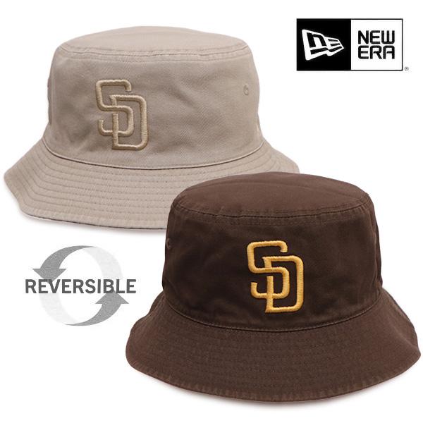 ニューエラ【ＮＥＷ ＥＲＡ】14744769 バケット01 リバーシブル MLB Bucket Hat サンディエゴ・パドレス バケハ ハット 帽子 ユニセックス【ネコポス発送】