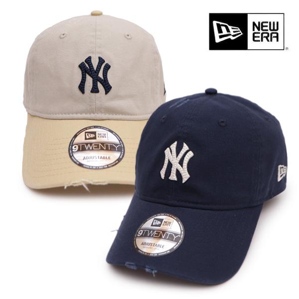 ニューエラ【ＮＥＷ ＥＲＡ】キャップ 帽子 9TWENTY ニューヨーク・ヤンキース クーパーズタウン Damaged Duck Canvas ダメージ加工【ネコポス発送】