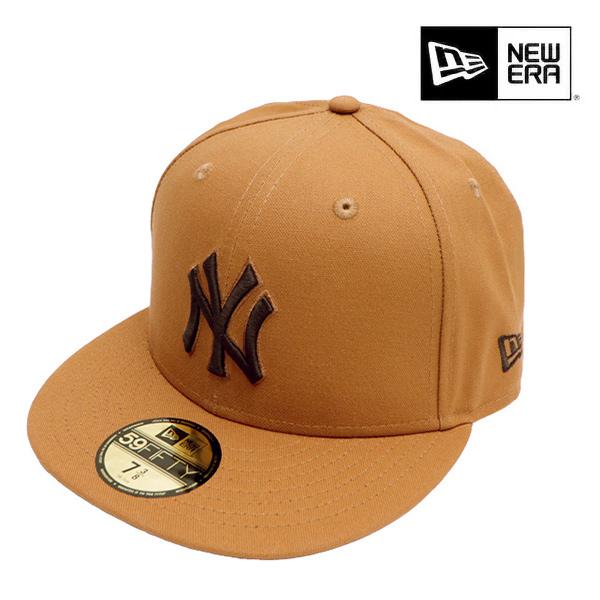 ニューエラ【ＮＥＷ ＥＲＡ】59FIFTY ニューヨーク・ヤンキース MLB Duck Canvas ライトブロンズ 帽子 キャップ ダックキャンバス ロゴ ユニセックス