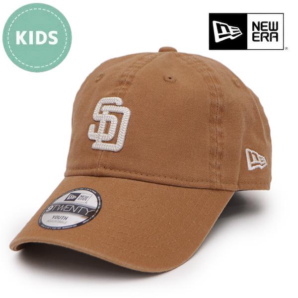 ニューエラ【NEW ERA】キッズ キャップ Youth 9TWENTY サンディエゴ・パドレス Cooperstown Washed Duck ユース SD 6〜15歳 子供 帽子【ネコポス発送】