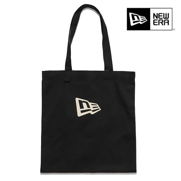 ニューエラ【ＮＥＷ ＥＲＡ】 コットンツイル トートバッグ ブラック ロゴ シンプル 通勤 通学 旅行 アウトドア カバン【ネコポス発送】