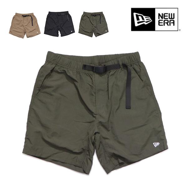 ニューエラ【ＮＥＷ ＥＲＡ】ウェブベルト ショートパンツ 短パン ハーフパンツ ロゴ 撥水 ナイロン ポケッタブル アウトドア ユニセックス【ネコポス発送】