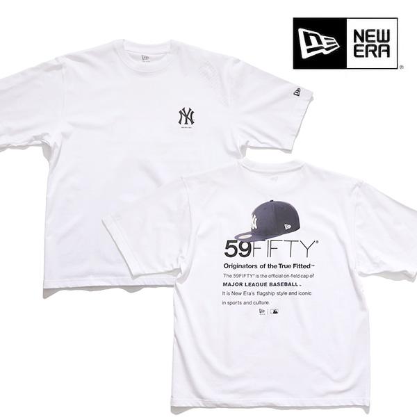 ニューエラ【ＮＥＷ ＥＲＡ】半袖 オーバーサイズド コットン Tシャツ Cap Photo ニューヨーク・ヤンキース Tシャツ 半袖 MLB メジャーリーグ【ネコポス発送】