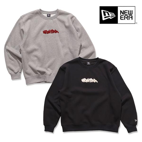 ニューエラ【ＮＥＷ ＥＲＡ】オーバーサイズド スウェット クルーネック Pile Embroidery トレーナー メンズ レディース トップス サガラ刺繍 裏起毛