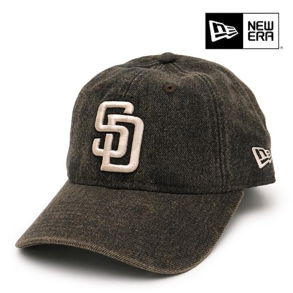 ニューエラ【ＮＥＷ ＥＲＡ】9TWENTY Over Dye Denim 帽子 キャップ オーバーダイ デニム サンディエゴ・パドレス ユニセックス ブラウン