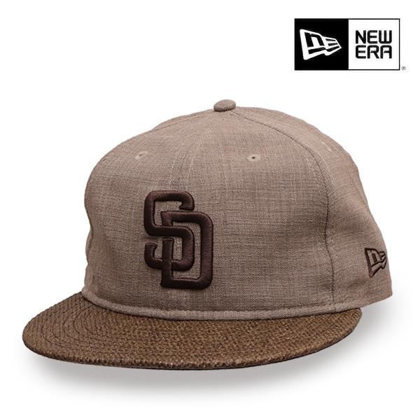 ニューエラ/NEW ERA 59FIFTY ソフトバックラム Paper Visor サンディエゴ・パドレス ブラウン/ダークブラウン キャップ 帽子 ペーパー素材 ユニセックス