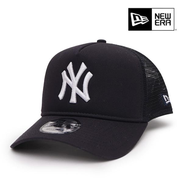 ニューエラ【NEW ERA】9FORTY A-Frame TRUCKER MESH CAP メッシュ ニューヨーク・ヤンキース キャップ 帽子 スナップバック ユニセックス ネイビー USモデル