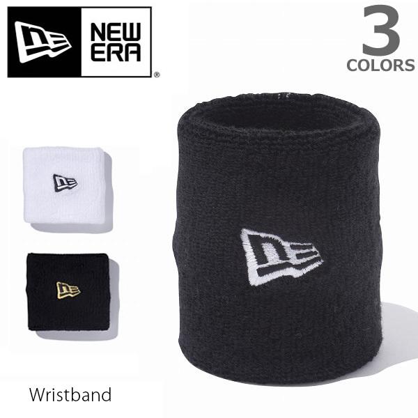 ニューエラ【NEW ERA】Wristband　リストバンド　スポーツ パイル ロゴ ブラック ホワイト メンズ レディース 【ネコポス発送】