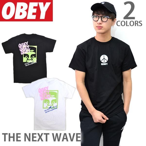 オベイthe Next Wave Tシャツ 半袖 メンズ White Black Indicare Co In
