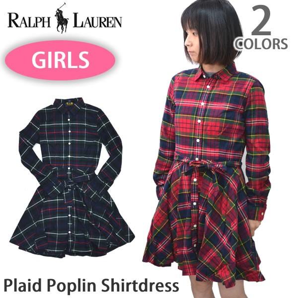 ポロ ラルフローレン/POLO RALPH LAUREN Plaid Poplin Shirtdress 