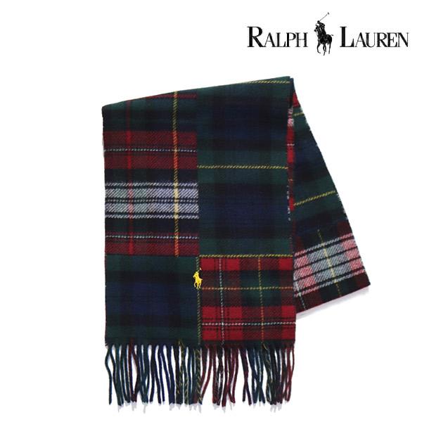 RALPH LAUREN スコットランド製　マフラー　ラグ柄　ラルフローレン POLO RALPH LAUREN（ポロ ラルフ ローレン） 】 Polo ベア チェック