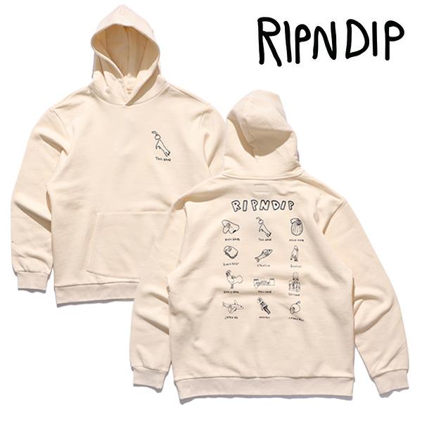 RIPNDIP GRABS フーディ パーカー Bone 送料込み RIPNDIP リップンディップ【RIPNDIP】GRABS HOODIE プルオーバー