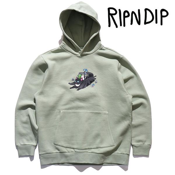 Ripndip Adventure Bus Pullover Hoodie Sage パーカー RIPNDIP リップンディップ【RIPNDIP】ADVENTURE BUS HOODIE プル