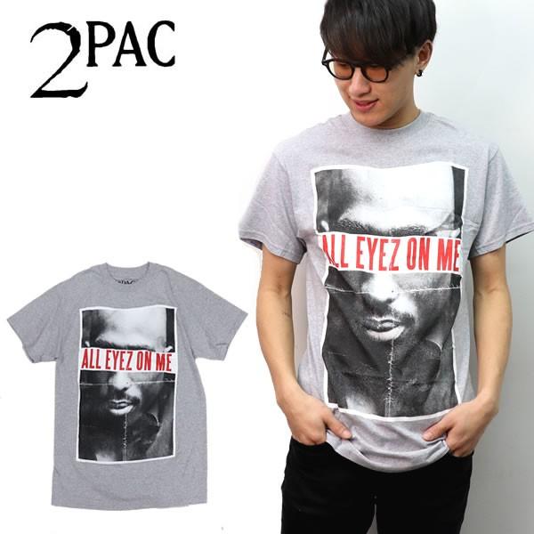 トゥーパック 国内正規総代理店アイテム 2pac All Eyes On Me Gray グレー バンドt ロゴt Tシャツ 正規品 ネコポス ロックt ヒップホップ 本物