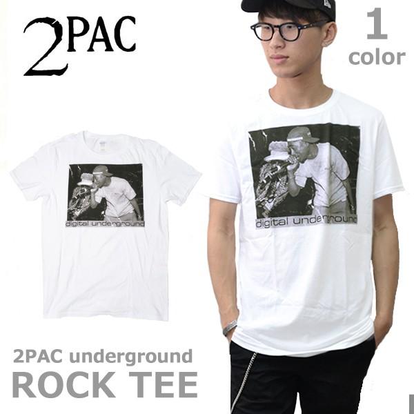 トゥーパック 2pac Underground Tシャツ ロックt お気に入 バンドt ヒップホップ ロゴt ネコポスのみ送料無料 ホワイト 正規品 White 本物