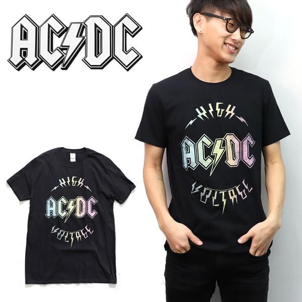 エーシーディーシー【AC/DC】 HIGH VOLTAGE BLACK ブラック Tシャツ