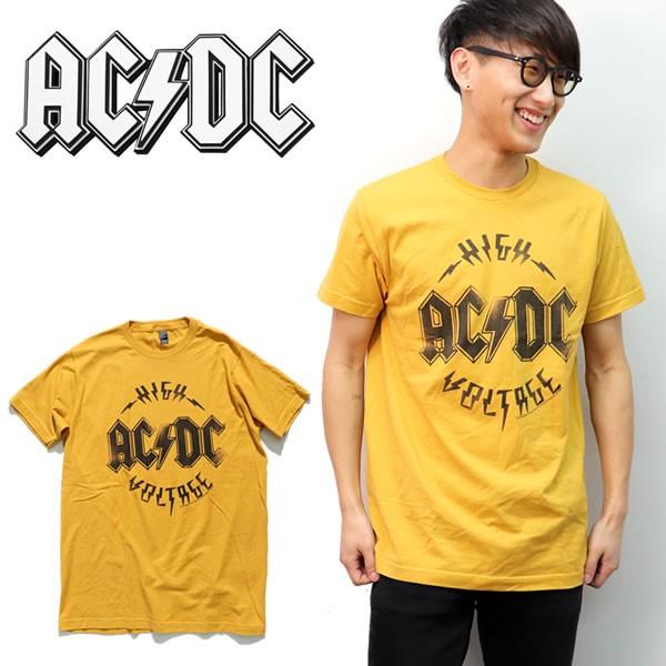 エーシーディーシー【AC/DC】 HIGH VOLTAGE YELLOW イエロー Tシャツ