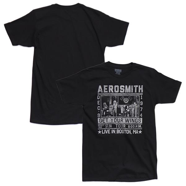 エアロスミス【AERO SMITH】AERO-WINGTOUR TEE Tシャツ 半袖 ロックT バンドT ロックバンド アメリカ メンズ レディース【ネコポス発送】