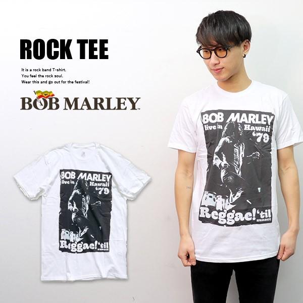 ボブ・マーリー Tシャツ ハワイ 1979 ボブ・マーリー【Bob Marley】1979 live in Hawaii Tシャツ ホワイト