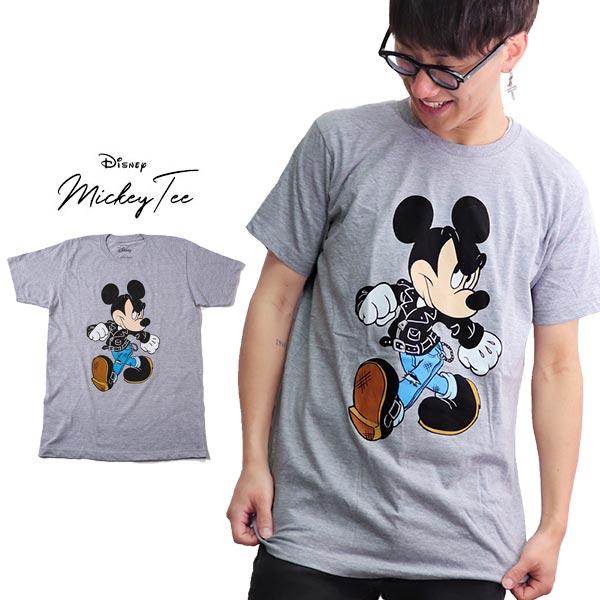 ディズニー Disney Punk ミッキー Mickey Tee Grey グレー メンズ Tシャツ 半袖 トップス クルーネック 正規ライセンス ネコポス発送のみ送料無料 Rock Mickey Punk Tee ボブズストア 通販 Yahoo ショッピング