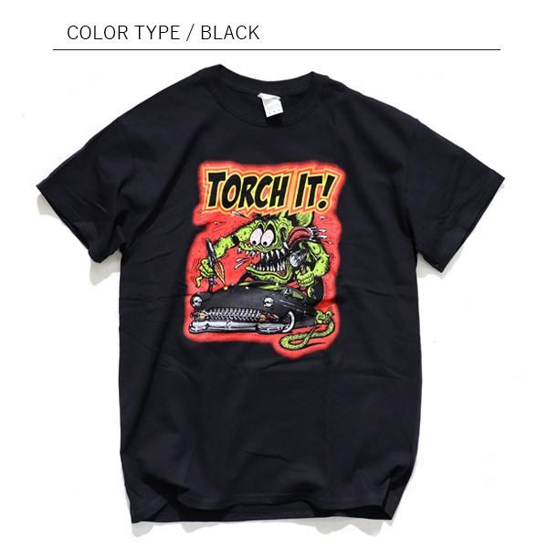 ラット フィンク Rat Fink Torch It White ホワイト Black ブラック ロス エド ロゴt ロックt ヒップホップ Tシャツ バンドt 正規品 モンスター 新作製品 世界最高品質人気 本物
