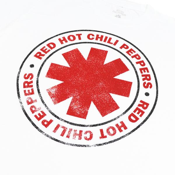 送料無料激安祭 レッド ホット チリ ペッパーズ Red Hot Chili Peppers Basic バンドt ロックt ベーシック ロゴt Tシャツ ヒップホップ ホワイト White レッチリ