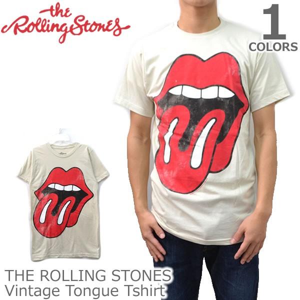 ザ・ローリングストーンズ【THE ROLLING STONES】Vintage Tongue BEIGE 