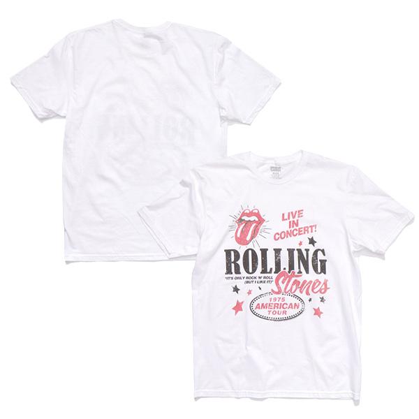 ザ・ローリングストーンズ【THE ROLLING STONES】RS-1975TOUR S/S TEE Tシャツ 半袖 ロックT バンドT メンズ レディース【ネコポス発送】