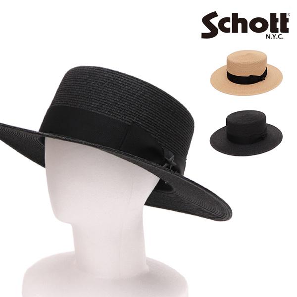 SCHOTT（ショット） ショット【Schott】SC126 RAFFIA BRAID BOATER HAT