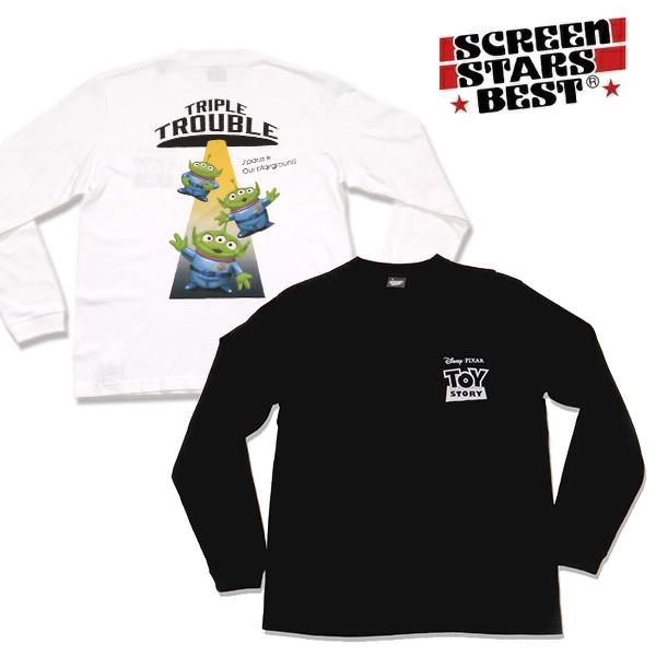 スクリーンスターズ ベスト【SCREEN STARS BEST】トイストーリー ディズニー ロンT 長袖Tシャツ リトルグリーンメン メンズ レディース【ネコポス発送】