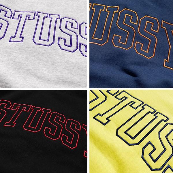 ステューシー Stussy 1153 Outline App Crew スウェット メンズ プルオーバー トレーナー クルーネック シンプル 長袖 宅配便送料無料 ロゴ 裏起毛 トップス