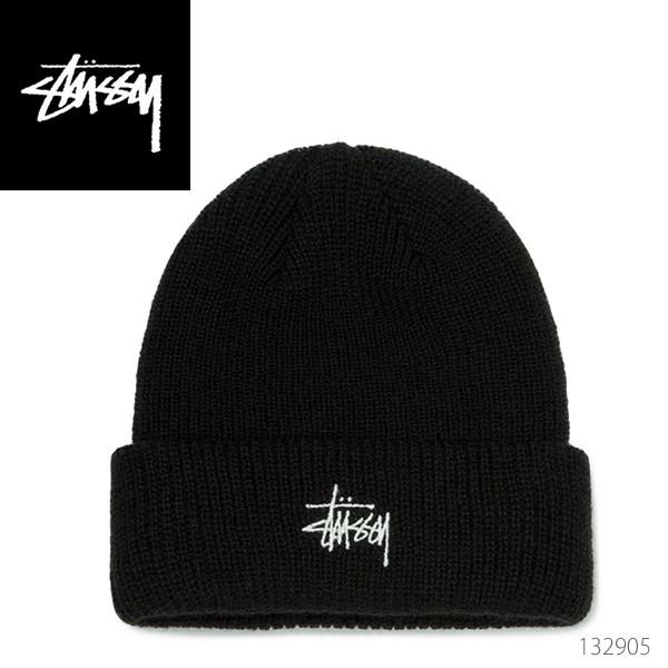 ステューシー Stussy Ho18 Basic Cuff Beanie ニットキャップ ニット帽 ストリート ショッピング Black ビーニー 帽子 ネコポス発送のみ送料無料 メンズ 人気