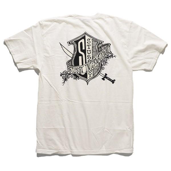ステューシー Stussy Coat Of Arms Pig Dyed Tee メンズ コットン Tシャツ 人気 ネコポス発送送料無料 トップス ロゴ 毎週更新 半袖 Stussy