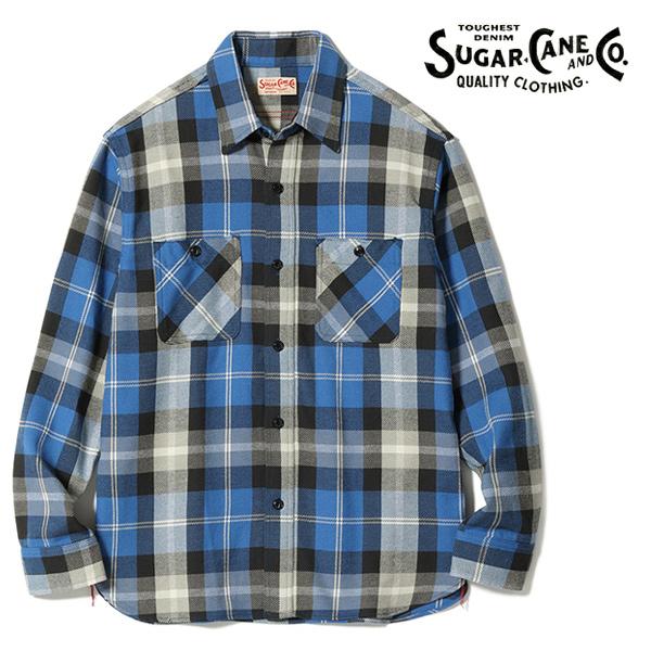 SUGAR CANE シュガーケーン【SUGAR CANE】TWILL CHECK WORK SHIRT
