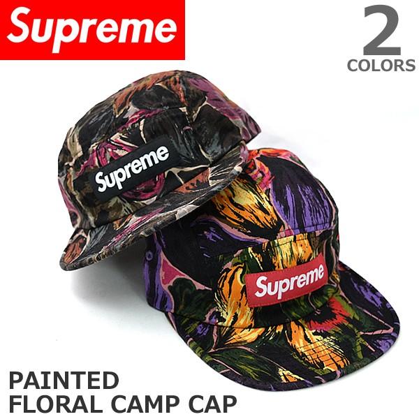 SUPREME/シュプリーム PAINTED FLORAL CAMP CAP 花柄 カラフル キャップ 帽子 メンズ レディース FW17H88 限定