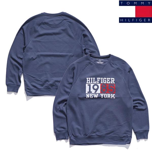 げんろく　トミーヒルフィガー　袖ストライプ　トリコロール　ロンT 黒　 L TOMMY HILFIGER トミーヒルフィガー【TOMMY HILFIGER】09T4458