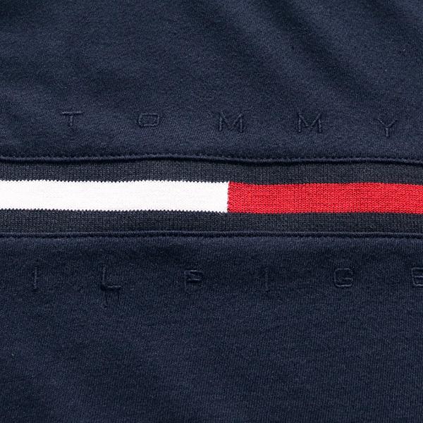 トミーヒルフィガー Tommy Hilfiger C セール特価 ライン フラッグ ロゴ クルーネック コットン プリント カットソー Tシャツ 半袖 メール便送料無料