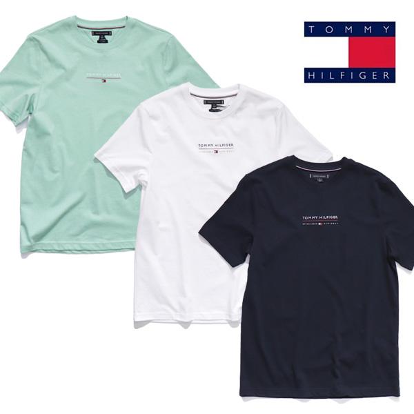 トミーヒルフィガー【TOMMY HILFIGER】MW42363 BRAND LOVE LOCKUP TEE 刺繍 ロゴ Tシャツ 半袖 カットソー コットン メンズ レディース US規格【ネコポス発送】